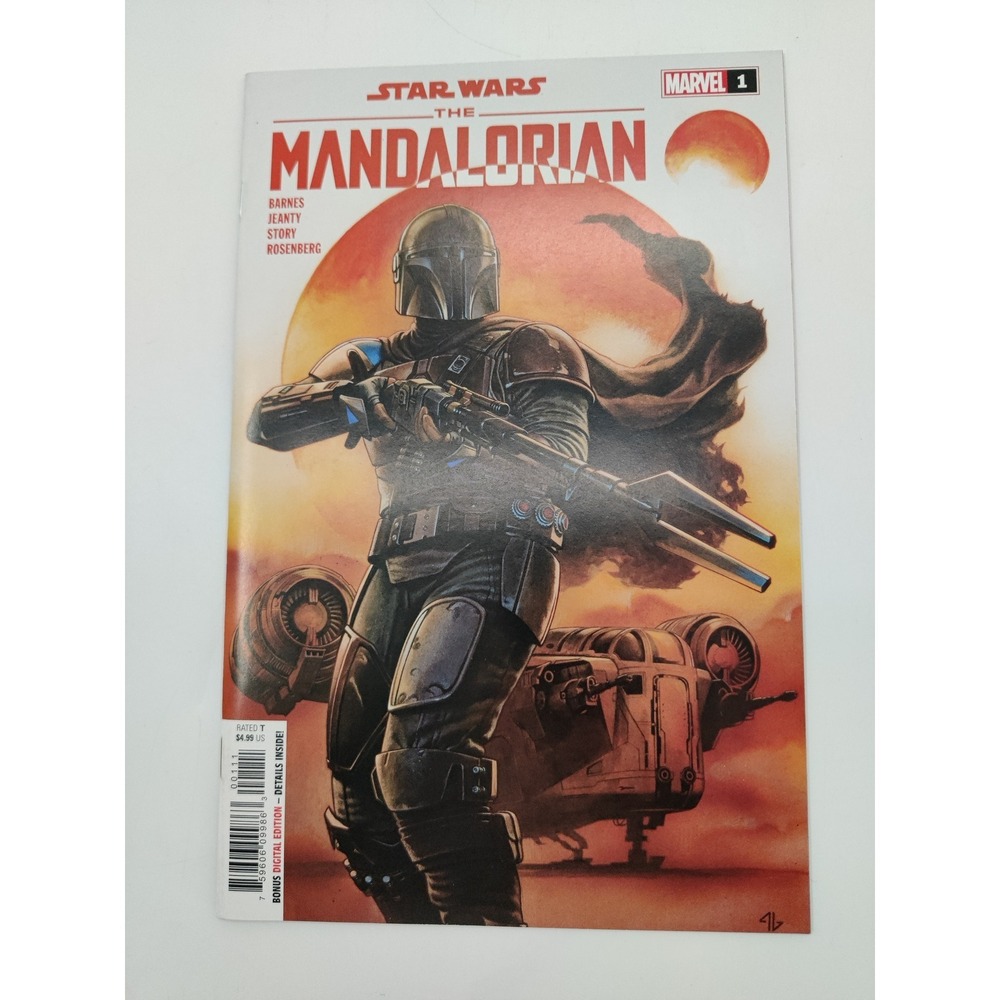 Star Wars The Mandalorian 1 Marvel Comic Book 2022 Barnes Jeanty Adi Granov Cove